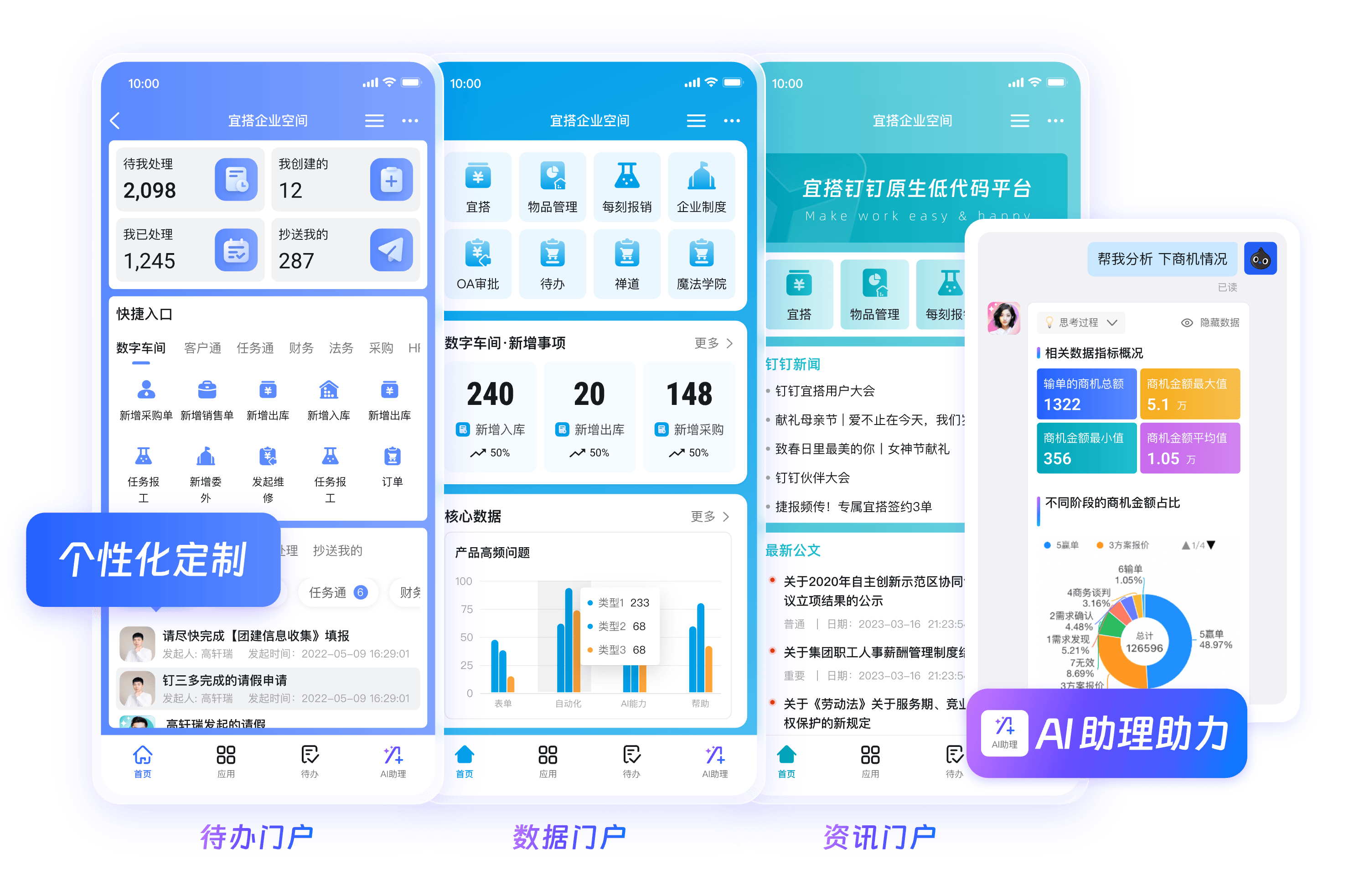 钉钉云端协同产品界面